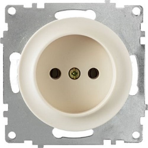 Розетка без заземления без рамки OneKeyElectro Florence 1-м. бежевый фото Розетка без заземления без рамки OneKeyElectro Florence 1-м. бежевый картинка